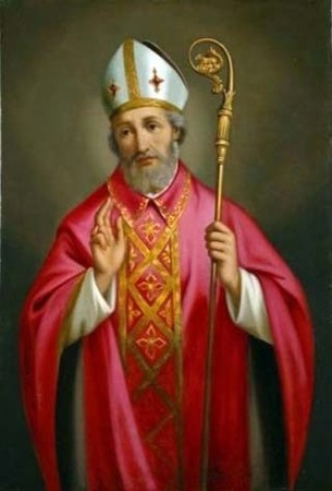 Portrait of St. Anselm, patron of St. Anselm's School, Ajmer